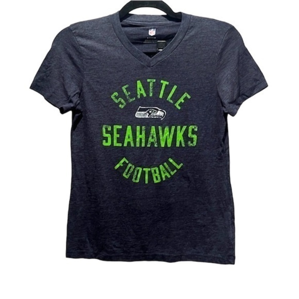 NFL Seattle Seahawks Girl’s V Neck T Shirt Size Large 14